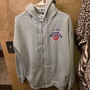Rue21 Heather Gray Zip-Up Hoodie